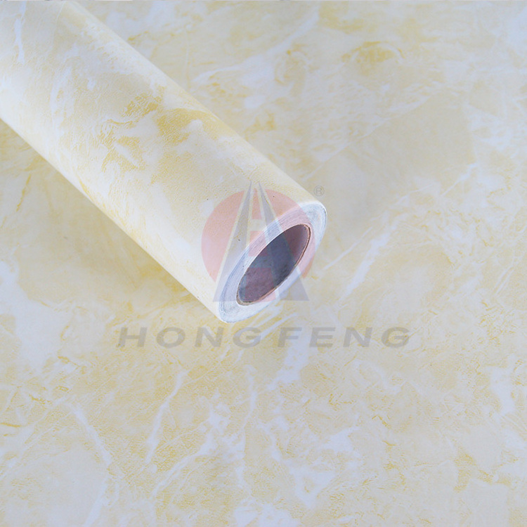 PVC Self Adhesive Waterproof Wall Decor Sticker Modern Design Marble Decorative Wallpaper For Kitchen Bathroom