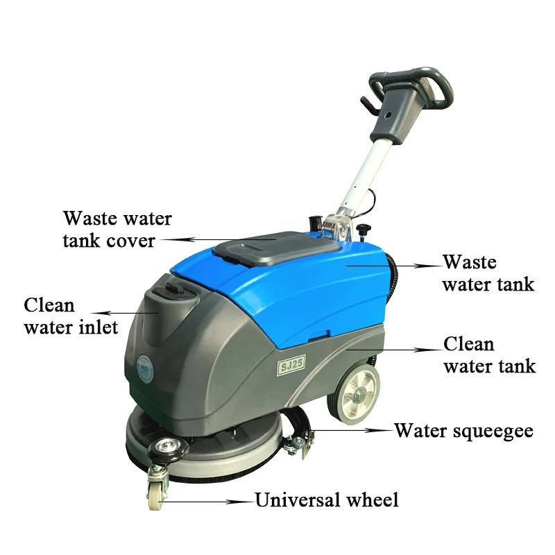 Factory Sale floor sweepers Commercial Hand Push floor scrubber machine Hotel Cleaning Multifunctional Electric floor Scrubber