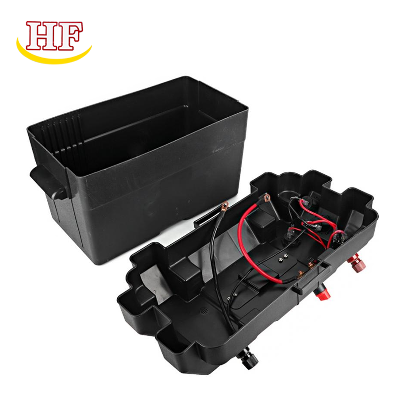 Hot Sale Camping 12V Plastic Battery Box Waterproof Battery Box With Dual USB Socket For Caravan Auto Rv