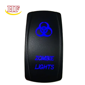 Custom Logo 12V Rocker Switch Boat Marine 5 pin On/Off Waterproof Blue Led Rocker Switch