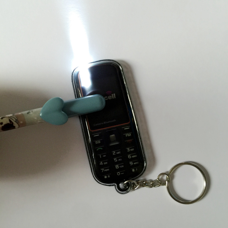 Custom Design LED Light Ups Keyring Mini Flashlight Keychain