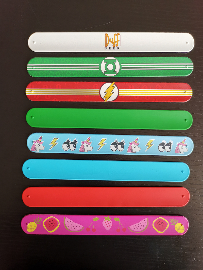 Factory New Custom Kids Slap Band Silicon Snap Band Slap Bracelet