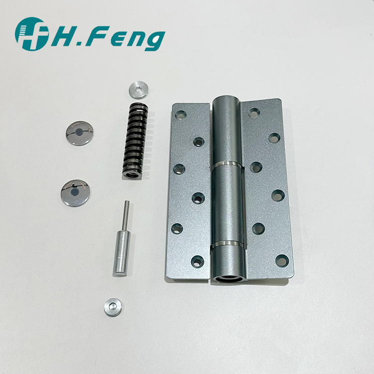 Wood Door Hardware Automatic Buffering Self Closing Hydraulic Door Hinges Aluminium Pivot Hinge