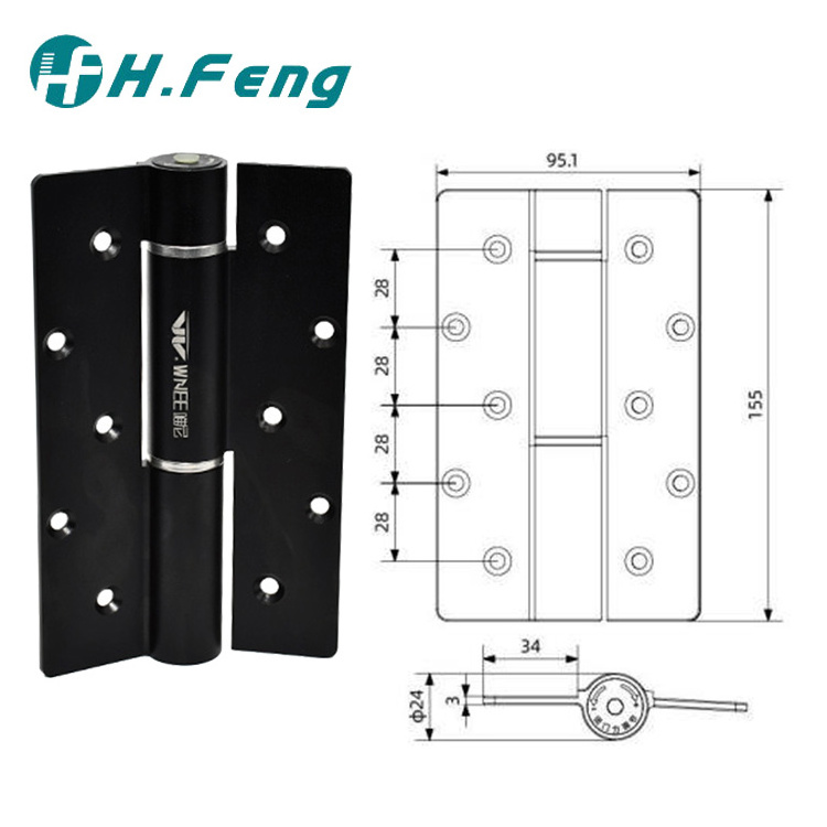 Self Closing Aluminum Hinge Door Automatic Door Closer Hinges Hydraulic Hinge For Wood Door