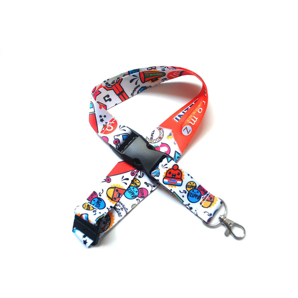 OEM Blank Sublimation Polyester Nylon Masking Lanyard Plain Medal Ribbon promotion Custom Logo Printed Lanyard