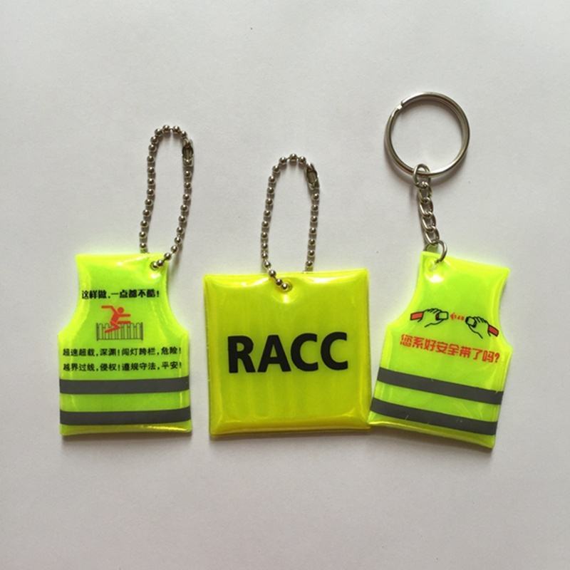 Personalise Customized Design Reflective Soft Pvc Keychain