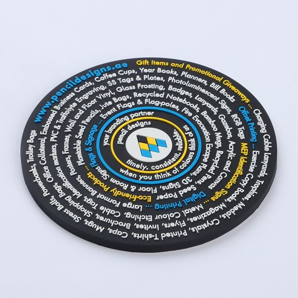 Wholesale Personalized Soft PVC Rubber Water Super Absorbent Cup Paper Beer Coasters Car Coasters for Drink