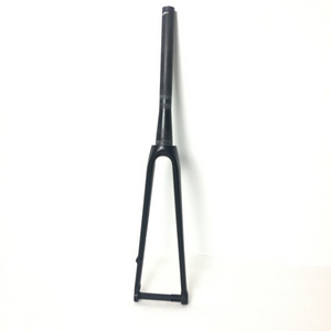 Hongfu bike accessory Carbon fiber front fork,thru axle 12mm or 15mm 700C Flat mount Disc road fork FK008-F