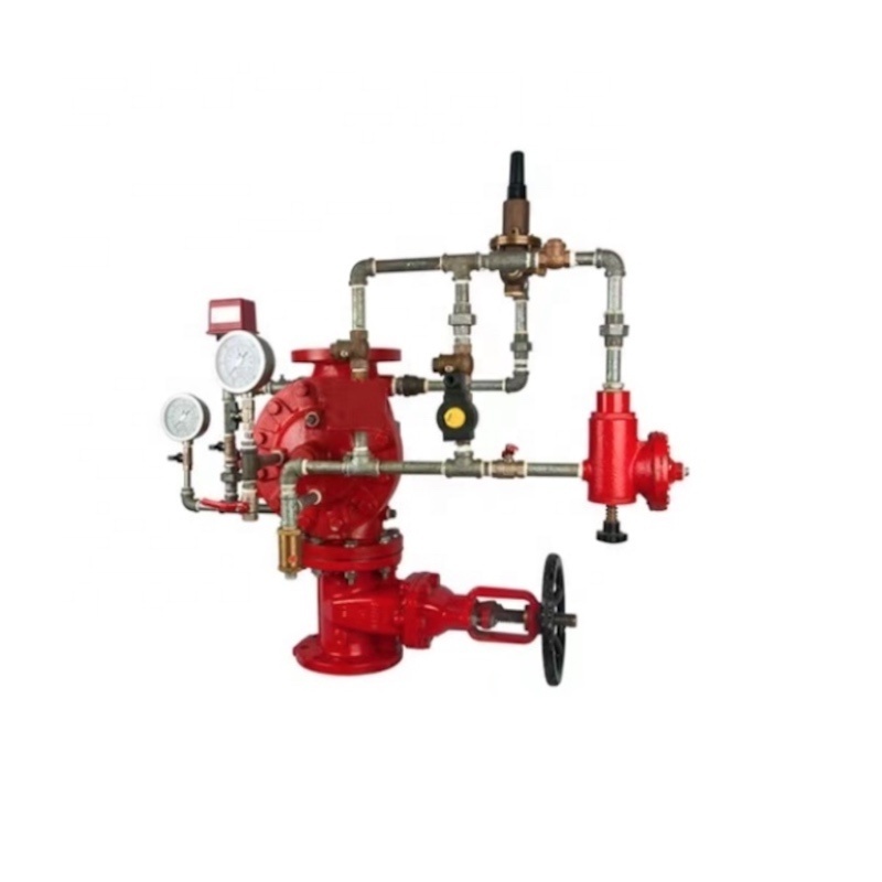 deluge check valve with open type water curtain fire sprinkler for fire fighting