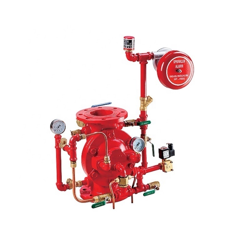 deluge check valve with open type water curtain fire sprinkler for fire fighting