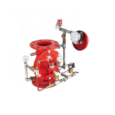 deluge check valve with open type water curtain fire sprinkler for fire fighting