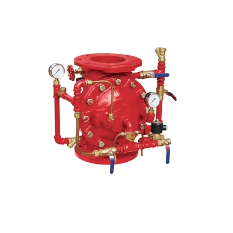 deluge check valve with open type water curtain fire sprinkler for fire fighting