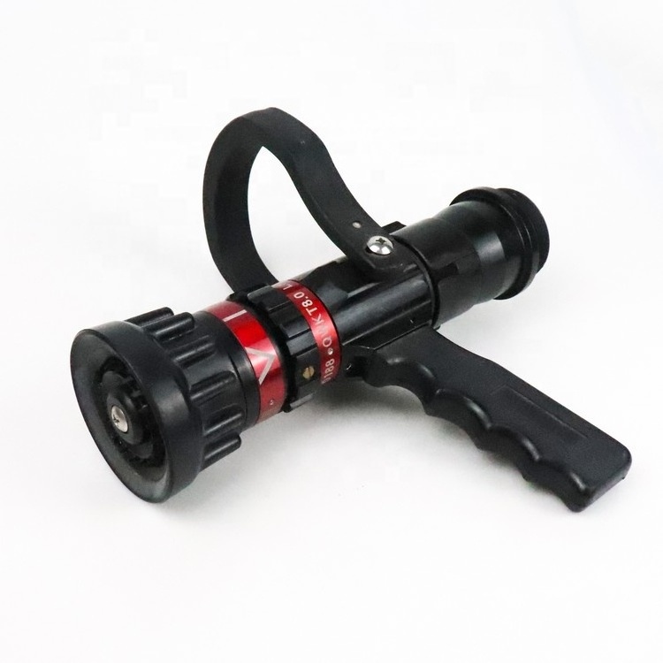 Pistol Grip Selectable Gallonage Fire Fighting Fire Hose Fog Spray Adjustable Automatic Water Nozzle