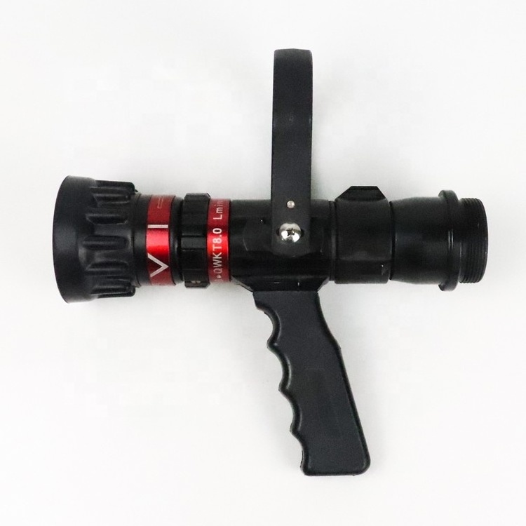 Pistol Grip Selectable Gallonage Fire Fighting Fire Hose Fog Spray Adjustable Automatic Water Nozzle