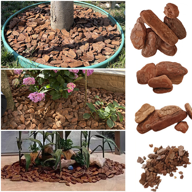 Manufacturers grinding and polishing pine bark garden landscaping decoration pine bark sewage treatment pine bark