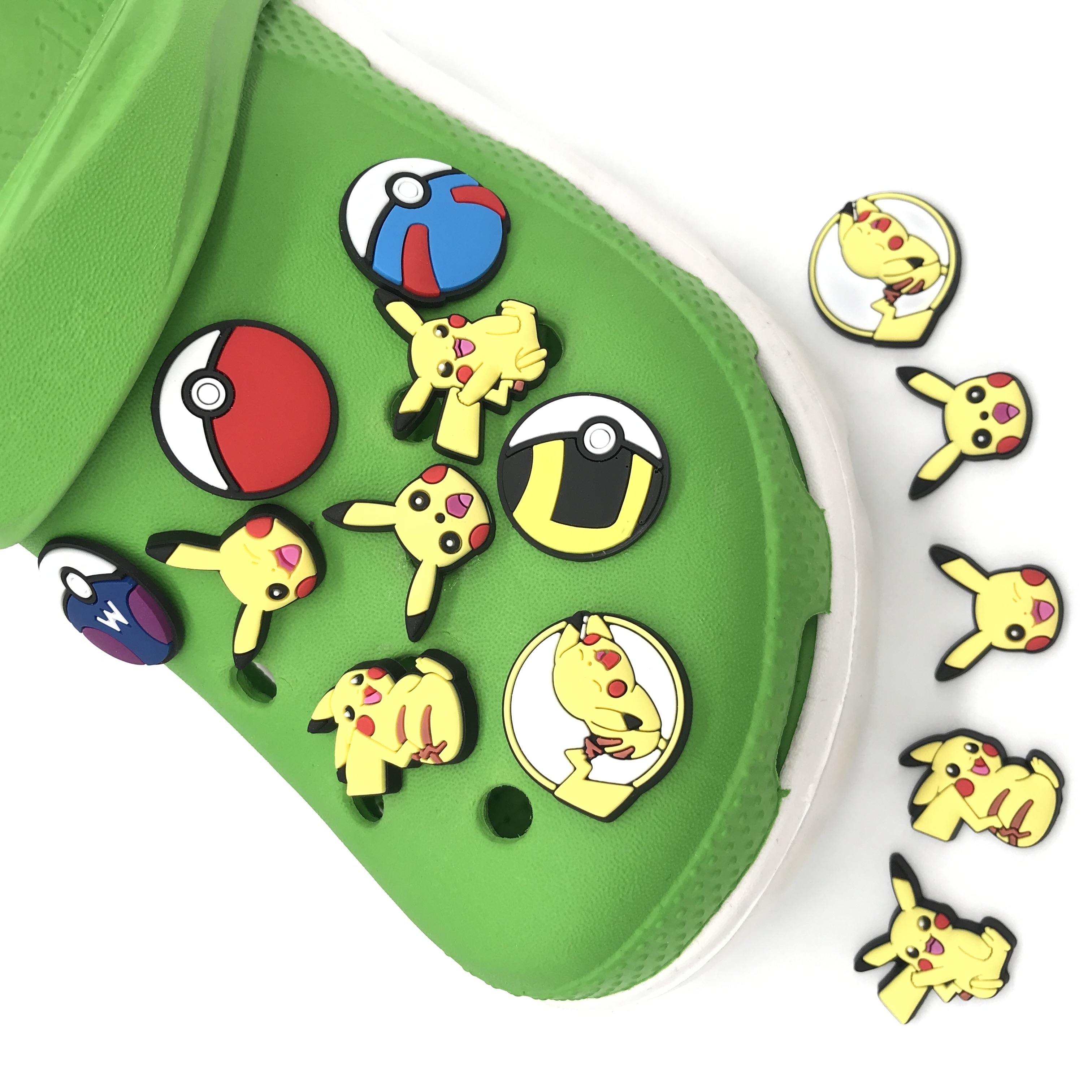 NEW 2024 Low Price Flat Sandals shoes Charm Pvc Custom Charms For Croc Kids shoe decorations