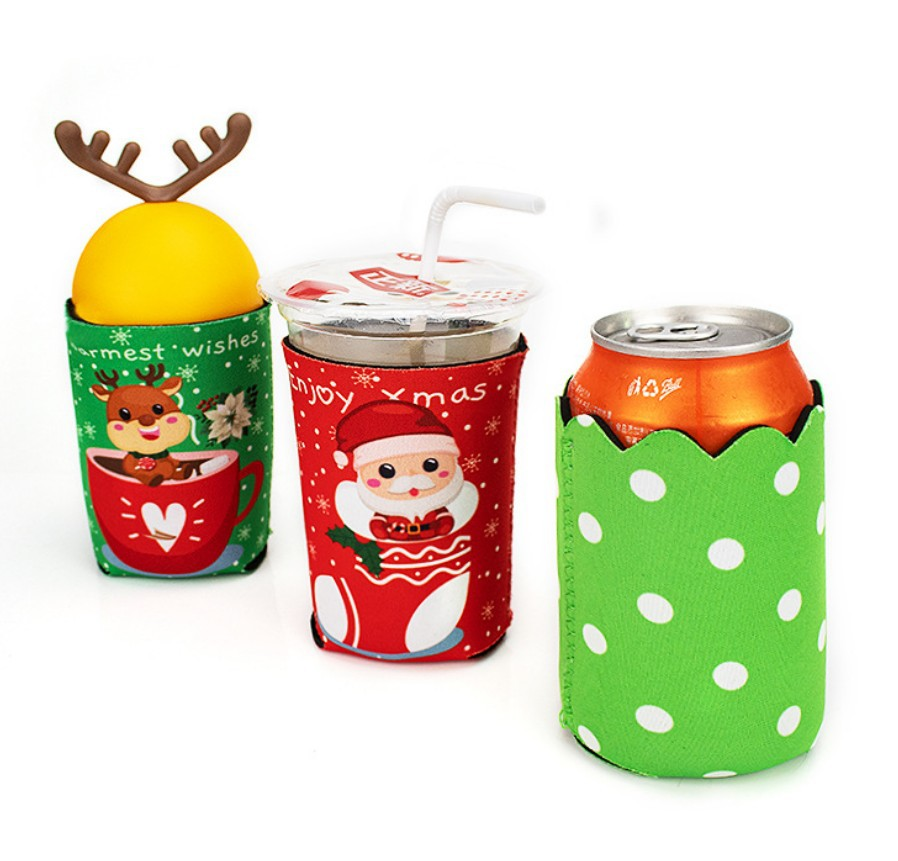 Hot Sale Collapsible Insulated 12oz Can Cooler Beer Bottle Sleeve Custom Logo Printing Neoprene Stubby Holders