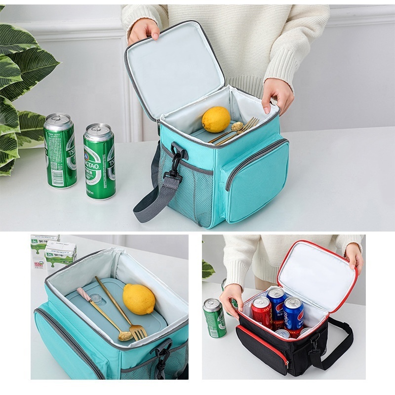 custom outdoor large capacity waterproof picnic bag sublimation printed insulated lunch cooler bag