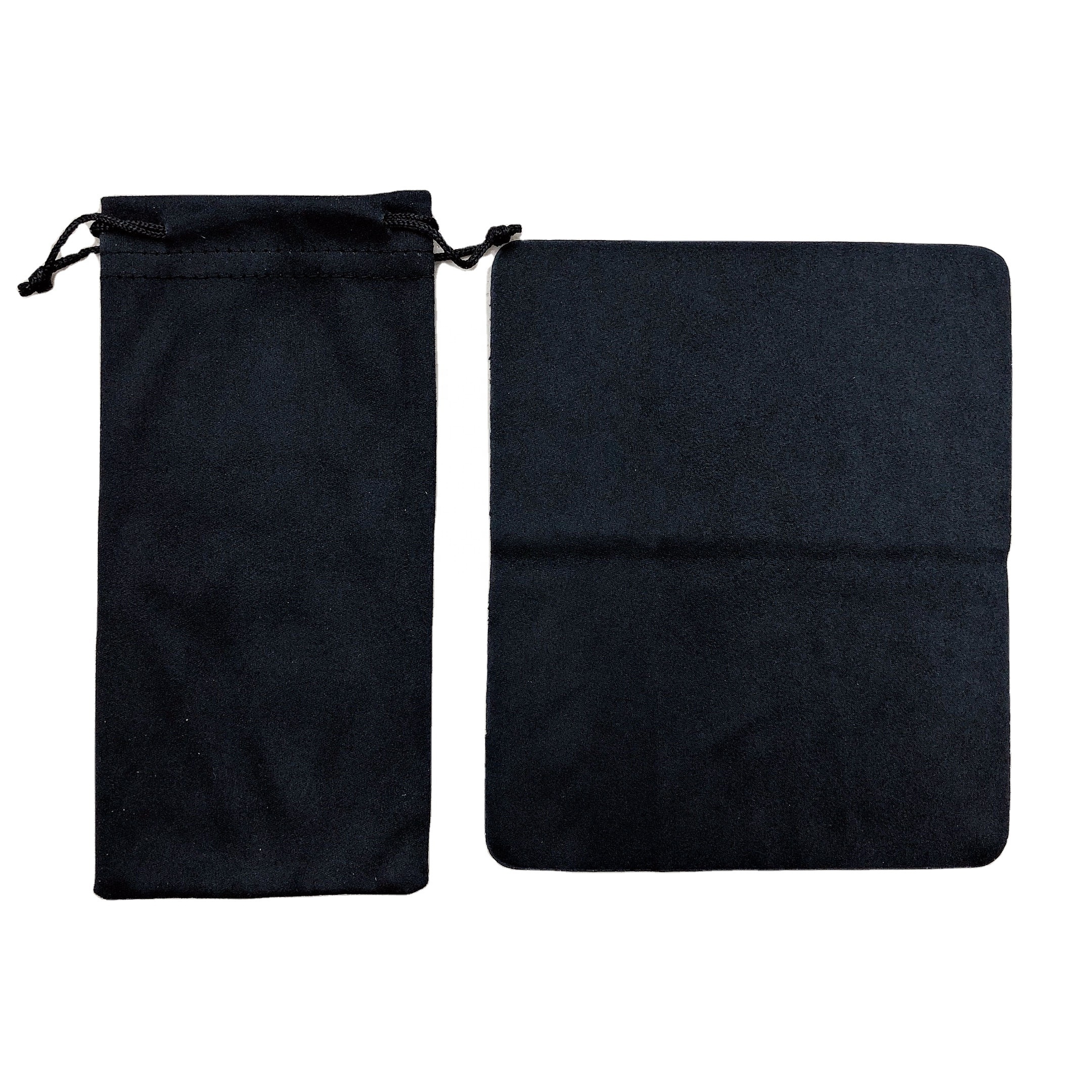 Suede Microfiber Case Pouch Bag Set Glasses Sunglasses Case Custom Logo with Matching Cleaning Cloth