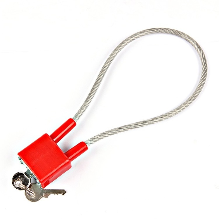 34mm new design gun trigger safety luggage cable plastic gun lock  for gun safe with key