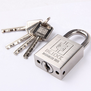 high security heavy duty stainless steel padlock with 4 steel keys