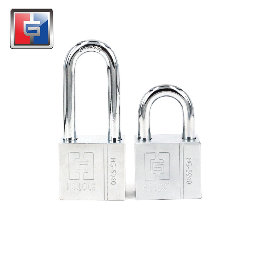 30mm 40mm 50mm 60mm master key steel door lock long shackle padlocks Anti-theft luggage padlock  with 4 keys