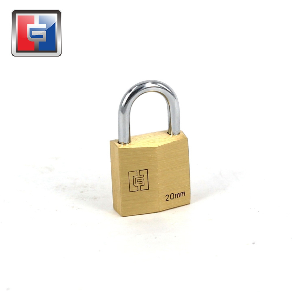 High quality and security brass padlock normal short shackle pad lock