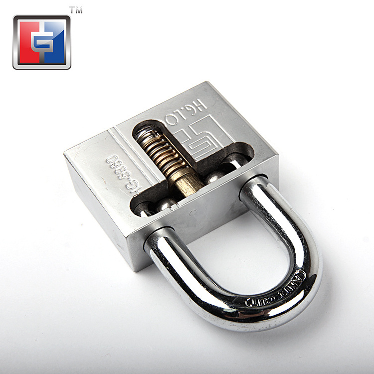 Safety lock exterior rust proof anti cut long neck shaft padlocks u-type metal solid low carbon steel padlock