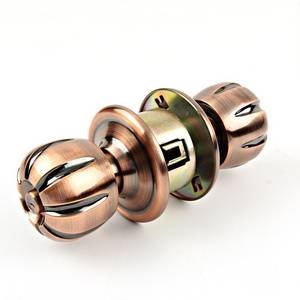 Manual popular double 304 polished stainless steel ball security cylindrical door knob lock