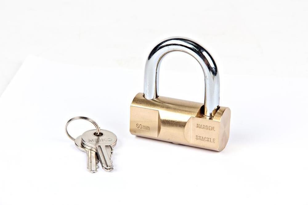 Top security anti cut brass lockout hammer shape padlock mini small tiny hammer type padlock with key