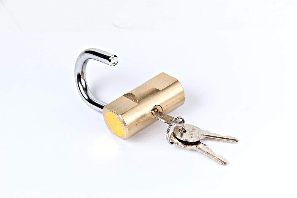 Top security anti cut brass lockout hammer shape padlock mini small tiny hammer type padlock with key