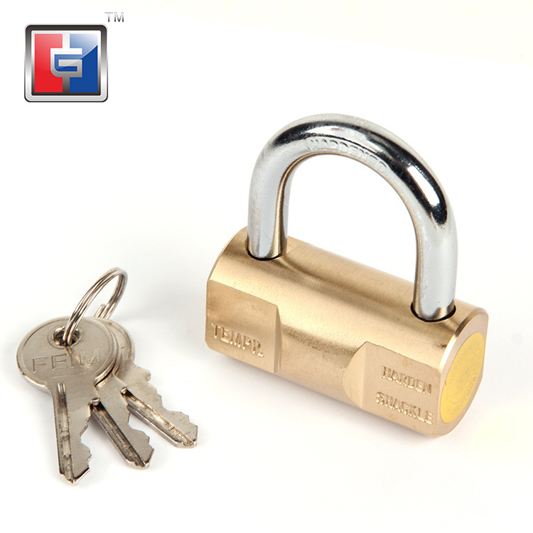 40mm 50mm bulk brass best utype hammer type pad locks anti cut hammer shaped heavy duty brass padlock