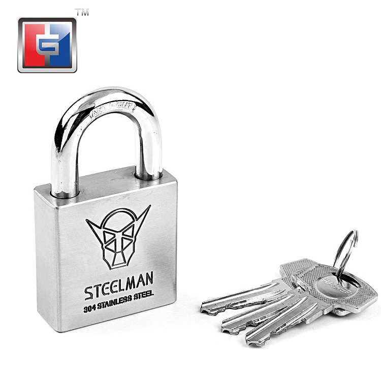 Short shackle metal stainless steel cabinet lock anti acid saw cut thief hammer gate stainless steel padlock