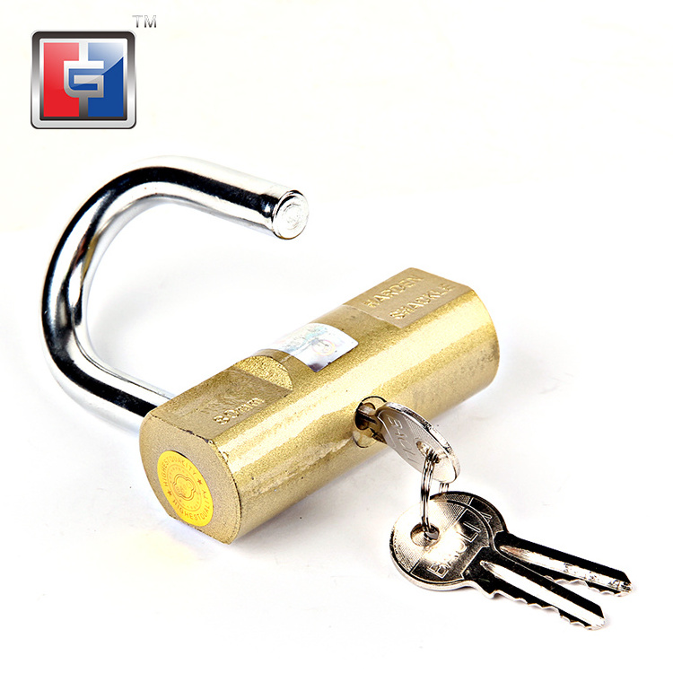 50mm heavy duty anti theft cabinet brass safety padlock pad locks hardware d type brass plastic painted padlock