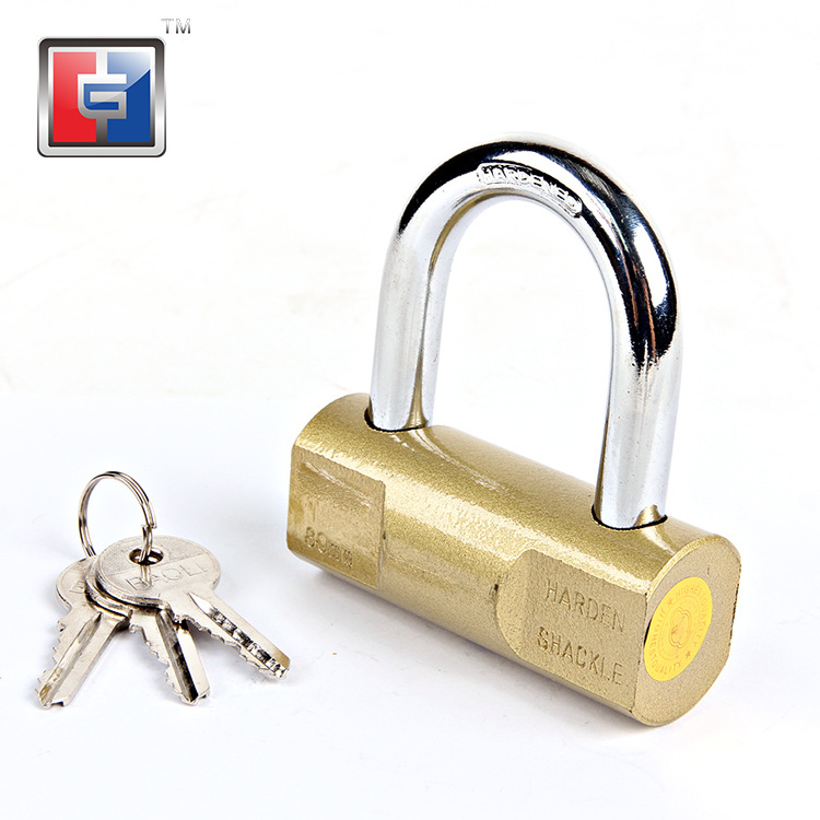 50mm heavy duty anti theft cabinet brass safety padlock pad locks hardware d type brass plastic painted padlock