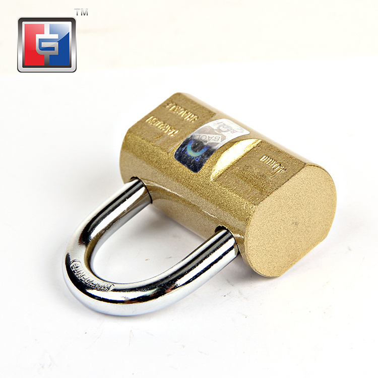 50mm heavy duty anti theft cabinet brass safety padlock pad locks hardware d type brass plastic painted padlock