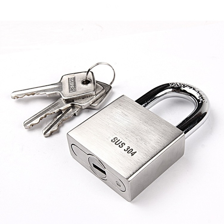 High quality and top security different size stainless steel best padlock with keys