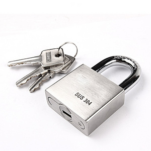 High quality and top security different size stainless steel best padlock with keys