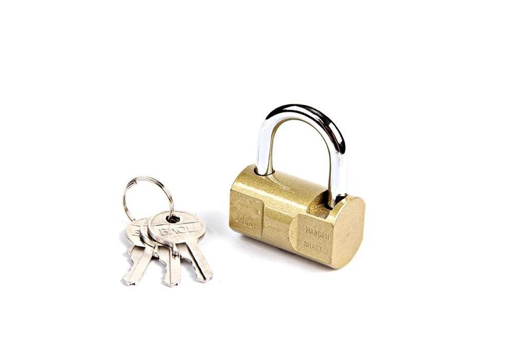 Anti acid keyed hammer type padlock bedroom door latch theftproof hammer padlocks with three keys