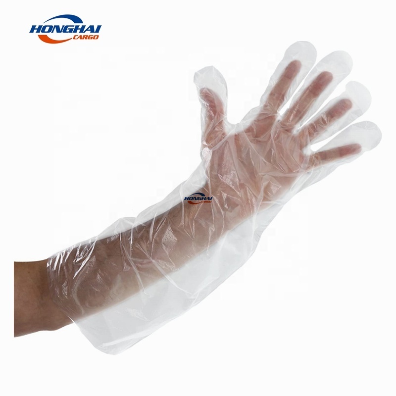 Household Disposable TPE Gloves Elbow Length Poly Gloves