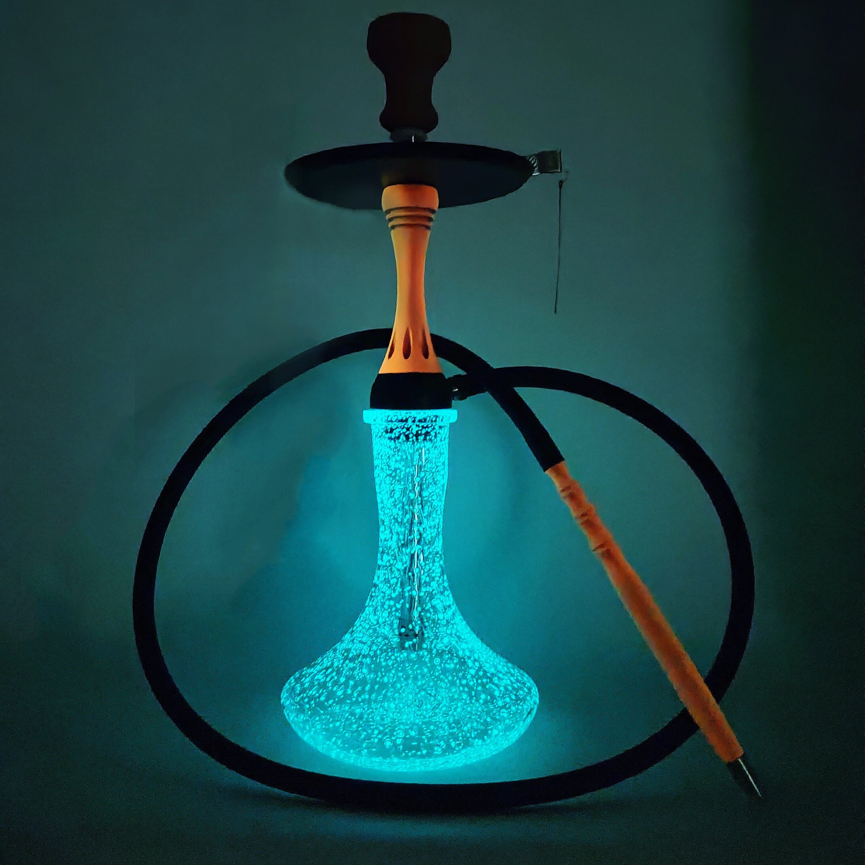 New Technology Chicha factory of Large Size Mouth Blown Deluxe All Glass Hookah