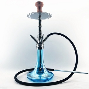 Four hoses big hookah sea blue color Sheesha German Hookah Shisha