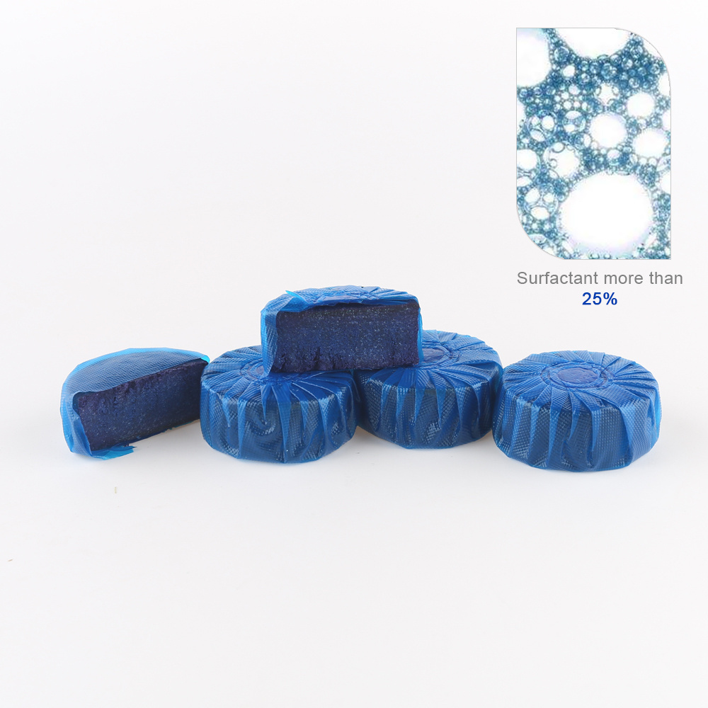 Professional non toxic deep clean blue round urinal deodorizer solid toilet bowl cleaner blocks