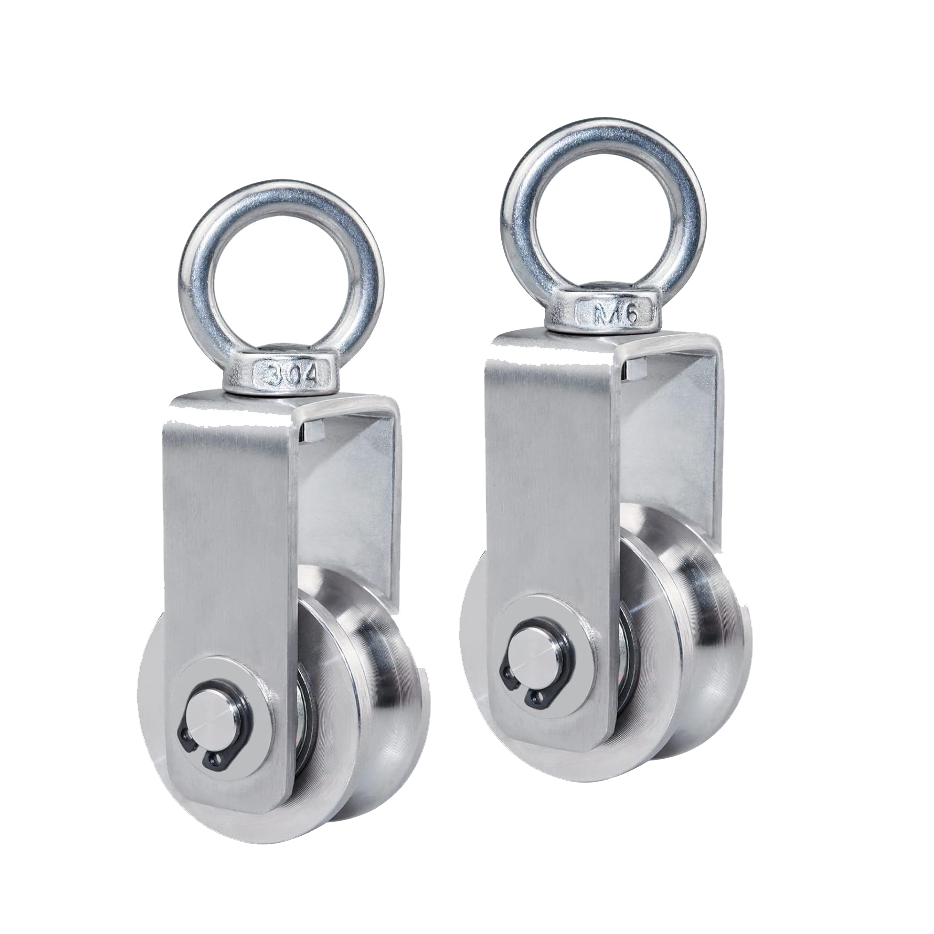 U Type 304 Stainless Steel Swivel Pulleys