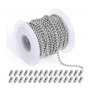 Stainless Steel Ball Chain Bead Ball Belt Chain for Jewelry Making