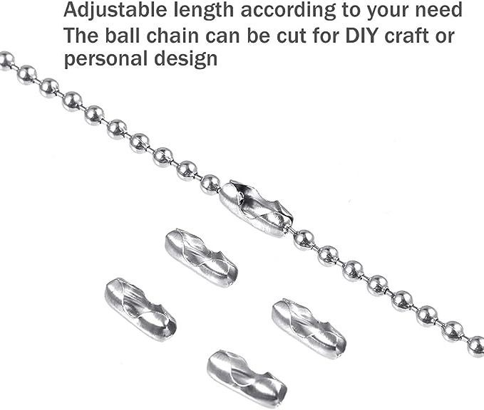 Stainless Steel Ball Chain Bead Ball Belt Chain for Jewelry Making