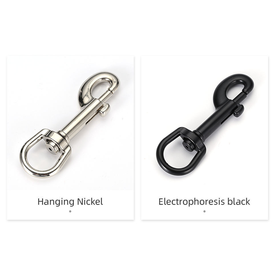 Direct Rotating Metal Snap Black Carabiner Hook