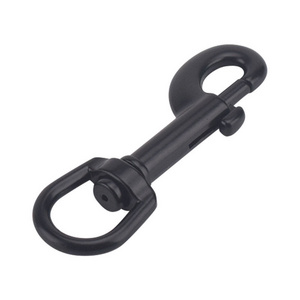 Direct Rotating Metal Snap Black Carabiner Hook