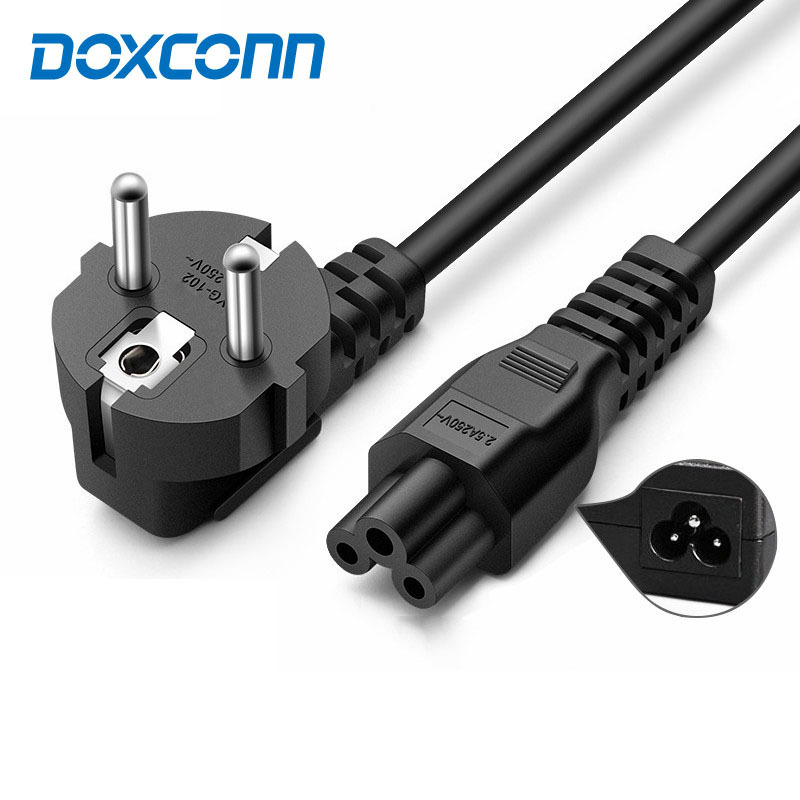 IEC 320 Custom European Power Cable 3 Prong EU Iec C5/C13/Angle C13 Power Extension Cord For Rice cooker Printer Tv Adaptor