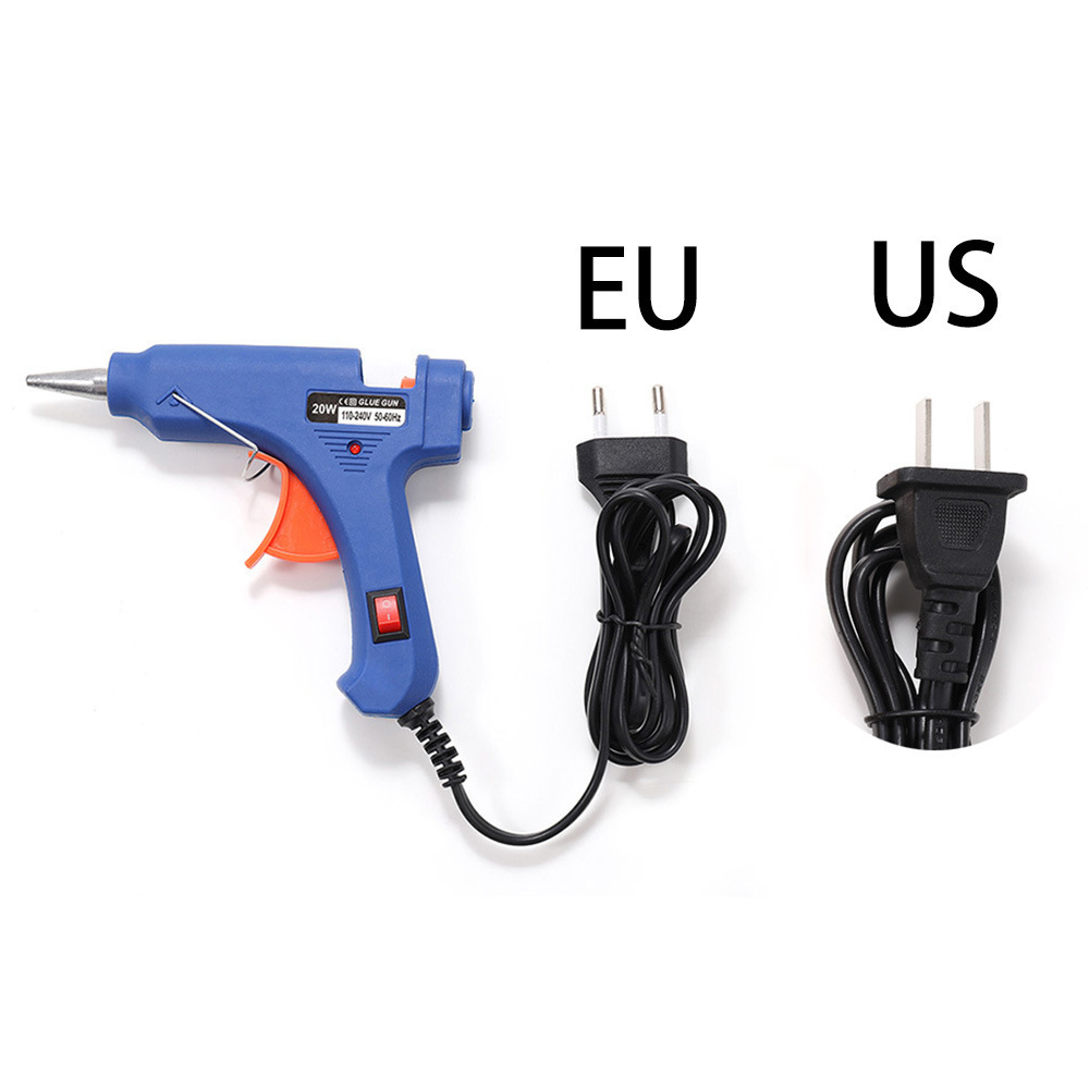 20W Hot melt glue gun free send 7mm glue stick nylon high temperature resistant shell DIY accessories high temperature glue gun